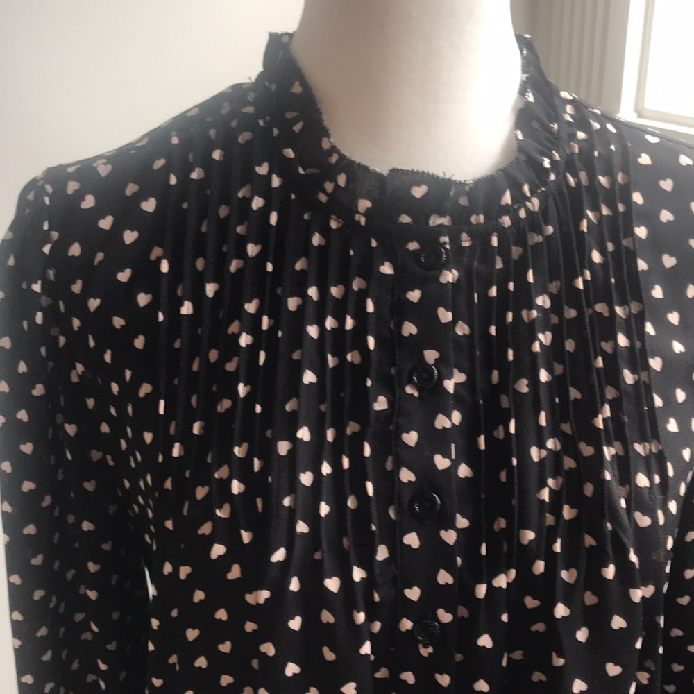 Adrianna Papell Hearts ♥️ Blouse, Size Small